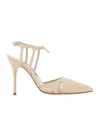 Manolo Blahnik Leather Arcadia Pumps With Stiletto Heel 11cm In Nude