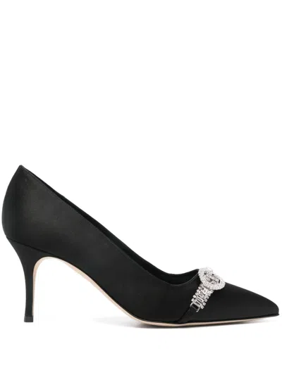 MANOLO BLAHNIK 90MM ASAPUMP PUMPS - WOMEN'S - FABRIC/CALF LEATHER
