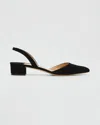 Manolo Blahnik Aspro Suede Block-heel Slingback Pump In Black