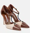 Manolo Blahnik Pumps Assala Aus Leder In Braun