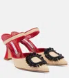 Manolo Blahnik Pantoletten Atika 90 Aus Raffiabast In Nude