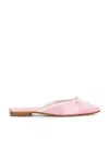 Manolo Blahnik Ballerimu 10 Flat In Light Pink
