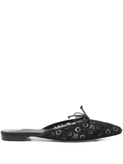 Manolo Blahnik Ballerimu Mules In Animal Print