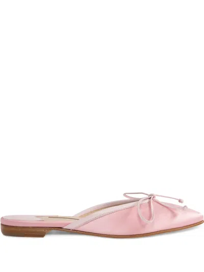 Manolo Blahnik Ballerina Mules In Pink