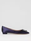 Manolo Blahnik Ballet Flats  Woman Color Blue