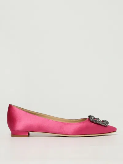 Manolo Blahnik Ballet Flats  Woman Color Pink