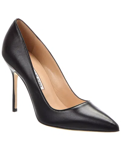 Manolo Blahnik Bb 100 Leather Pump In Black