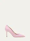 Manolo Blahnik Bb Classic Suede Stiletto Pumps In Lpur5319