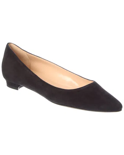 Manolo Blahnik Bb Suede Flat In Black