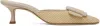 Manolo Blahnik Beige Maysalebi Mules In 1105 Dcrm / 2601 Mnu