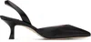 Manolo Blahnik Carolyne Satin Slingback Pumps In Black