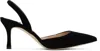 Manolo Blahnik Black Carolyne Heels In 0015 Blck