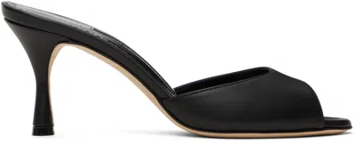 Manolo Blahnik Black Jada Heeled Sandals In 0015 Blck