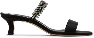Manolo Blahnik Black Kifasan Heeled Sandals