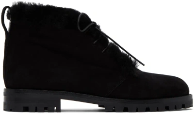Manolo Blahnik Black Mircus Ankle Boots In Blck(0015)