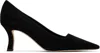 Manolo Blahnik Black Moiralo Heels In Black