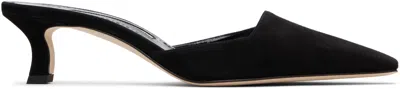 Manolo Blahnik Black Moiramu Heeled Sandals