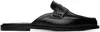 Manolo Blahnik Black Perritamu Mules In 12 Blck