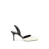 Manolo Blahnik Black Raffia Mid Heel Pumps In Multi