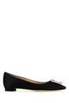 Manolo Blahnik Prada Black Nappa Leather Sneakers