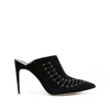 Manolo Blahnik Dobre 105mm Suede Mules