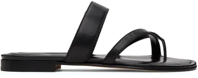 Manolo Blahnik Black Susa Sandals In 0015 Blck