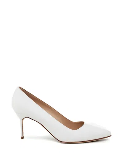 Manolo Blahnik Bpointed-toe Pumps In White