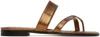Manolo Blahnik Bronze Susa Sandals In 2211 Bronze