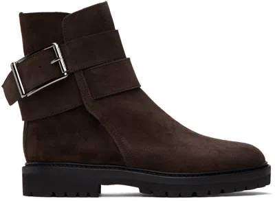 Manolo Blahnik Brown Hather Boots In Dbrw(2023)