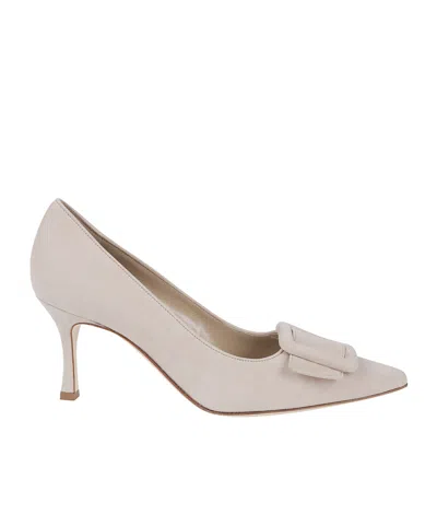 Manolo Blahnik Buckle Detail Pumps In Pink