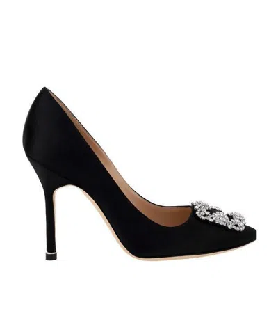 Manolo Blahnik Buckle-detail Stiletto Pumps In Black