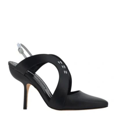 MANOLO BLAHNIK BUCKLE HIGH-HEELED SANDALS