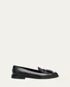 Manolo Blahnik Bucky Leather Loafers