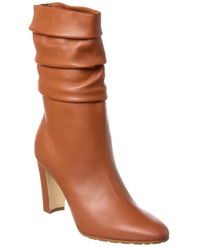 Manolo Blahnik Calasso 90 Leather Boot In Brown