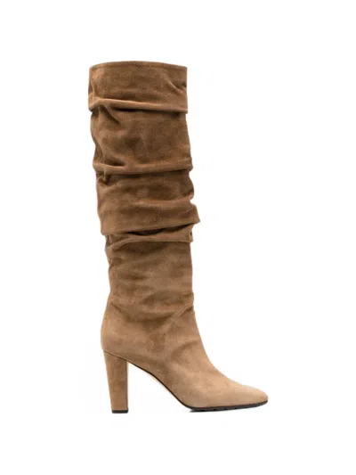 Manolo Blahnik Calassohi Slouchy Boots In Brown