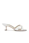 Manolo Blahnik Callamu 50 Patent Leather Mules