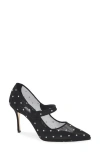 Manolo Blahnik Campari Polka Dot Mary Jane Pump