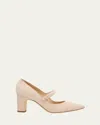 Manolo Blahnik Campariba Kid Suede Pumps In Brown