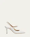 Manolo Blahnik Didion 90 Patent Pump In White