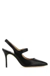 Manolo Blahnik Camparisli 90 Leather Pumps In Blck