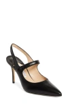 Manolo Blahnik Camparisli Pointed Toe Mary Jane Slingback Pump In Black