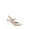 Manolo Blahnik Camparisli Nappa 090 Pump Shoes In Beige