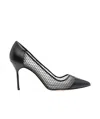 Manolo Blahnik Capcourme 90 Pumps In Black