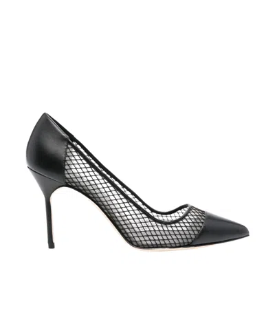 MANOLO BLAHNIK MANOLO BLAHNIK CAPCOUR MESH-PANELLED PUMPS
