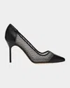 Manolo Blahnik Capcourme 90 Nappa Leather Pumps In Black