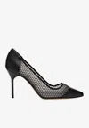 Manolo Blahnik Capcourme 90 Nappa Leather Pumps In Black