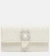 Manolo Blahnik Capri Embellished Clutch In White