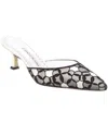 Manolo Blahnik Carolyne 70 Satin Mule In White
