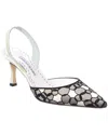 Manolo Blahnik Carolyne 70 Satin Slingback Pump In White
