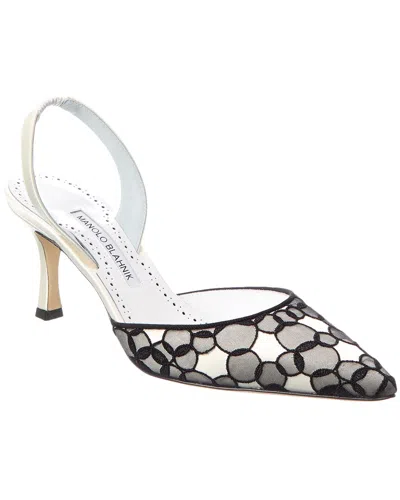 MANOLO BLAHNIK MANOLO BLAHNIK CAROLYNE 70 SATIN SLINGBACK PUMP